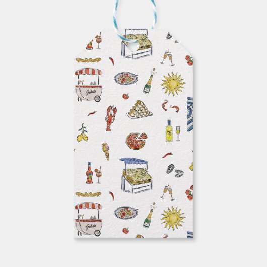 グラジーイタリアンベイビーシャワーメッセージカード ギフトタグ (裏面)