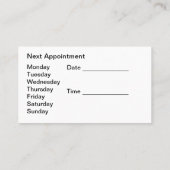 グラジーヘア美しいアポイントメント名刺 名刺 (裏面)