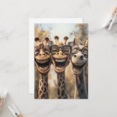 グラスおっちょこちょいのにキリン カード (正面/裏面インサイチュ)