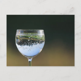 グラスとドリンク。 ポストカード