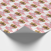 グラスにアイスクリームドラムスティック ラッピングペーパー (角)