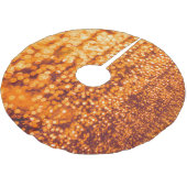 グラスにオレンジ色の雨滴、抽象芸術背景。 ブラッシュドポリエステルツリースカート (アングル)