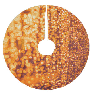 グラスにオレンジ色の雨滴、抽象芸術背景。 ブラッシュドポリエステルツリースカート