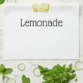 グラスに入ったレモネード キッチンタオル (折り畳み)