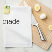 グラスに入ったレモネード キッチンタオル (四つ折り)