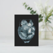 グラスに入った氷 ポストカード (スタンド正面)