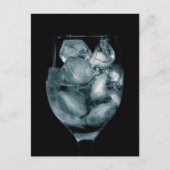 グラスに入った氷 ポストカード (正面)