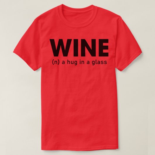 グラスに抱き締める Tシャツ (デザイン正面)