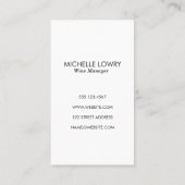 グラスに注ぐワイン | ワイナリー 名刺 (裏面)