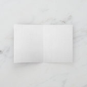 グラスに雨と赤いチューリップ カード (内部)