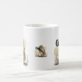 グラスのコーヒーマグを通して コーヒーマグカップ (中央)