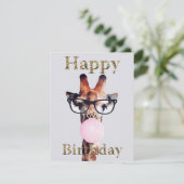 グラスのピンク吹のバブルガムを着たキリン (スタンド正面)