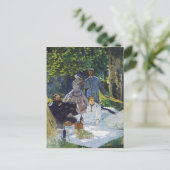 グラスのランチョンセンターパネルクラウドモネ ポストカード (スタンド正面)