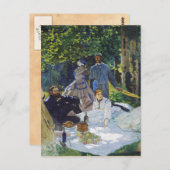 グラスのランチョンセンターパネルクラウドモネ ポストカード (正面/裏面)