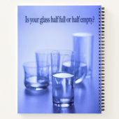 グラスの半分の半分の空の満ちている。 ノートブック (裏面)