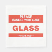 グラスの取り扱い気に用 スタンダードランチョンナプキン (正面)