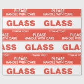 グラスの取り扱い気に用 ラッピングペーパー (フラット)