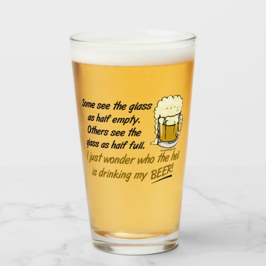 グラスは半分満杯か？ タンブラーグラス (ドリンク正面)