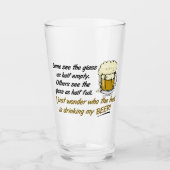 グラスは半分満杯か？ タンブラーグラス (正面)