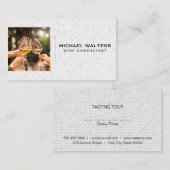 グラスを焼くワイン |ワイナリー 名刺 (正面/裏面)