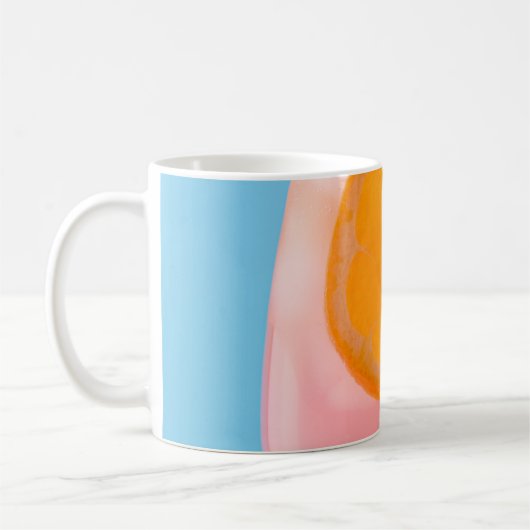 グラスを飲む澄んオレンジジュース コーヒーマグカップ (左)