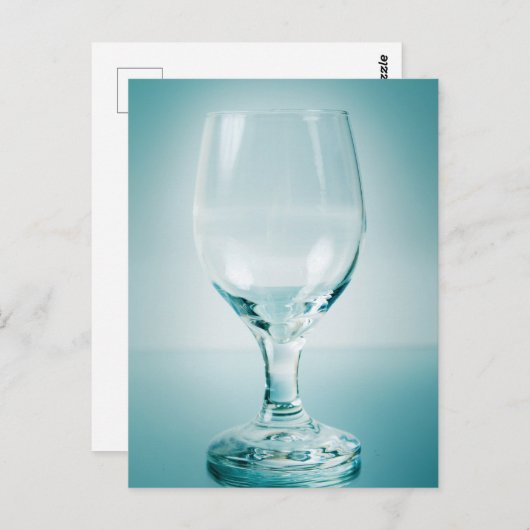 グラスを飲む。美術 ポストカード (正面/裏面)