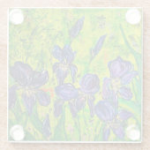 グラスアイリスコースター ガラスコースター (裏面)