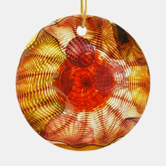 グラスアートクリスマスオーナメント セラミックオーナメント (正面)