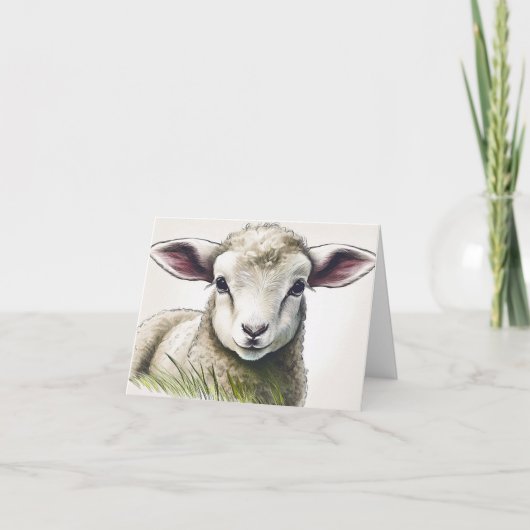 グラスイースターの子羊 カード (正面)