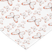 グラスウィング蝶の漫画イラストレーション ショートテーブルランナー (コーナー)