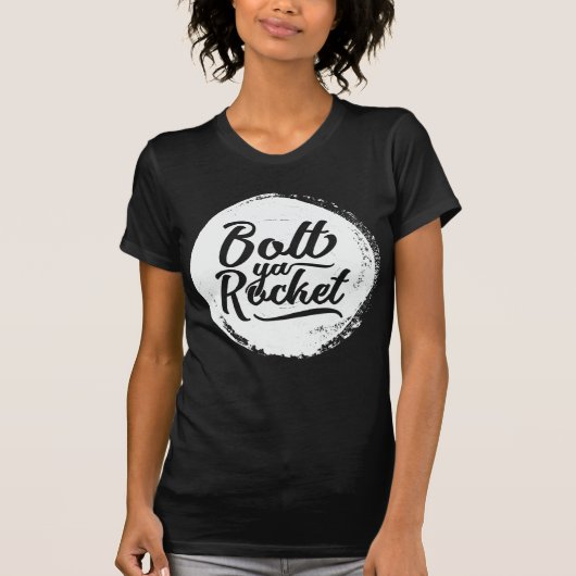 グラスウェジアングラスゴー方言ボルトヤロケット Tシャツ (正面)