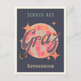 グラスオステライヒオーストリアレトロヴィンテージポストカード ポストカード
