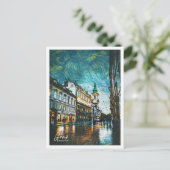 グラスオーストリアビューティフル油絵を描ランドスケープ ポストカード (スタンド正面)