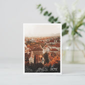 グラスオーストリア美しい色鉛筆の風景 ポストカード (スタンド正面)