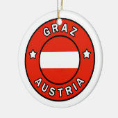 グラスオーストリア セラミックオーナメント (左)