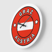 グラスオーストリア ラージ壁時計 (傾斜)