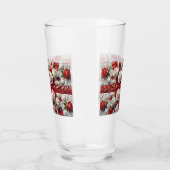 グラスカップと英語バラデザイン タンブラーグラス (左)