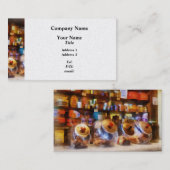 グラスキャンディジャー4個 名刺 (正面/裏面)