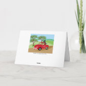 グラスクノールファームラブラドール&レッドトラック カード (裏面)