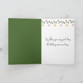 グラスクリスマスディアーオーナメントオンパインツリー シーズンカード (内部)