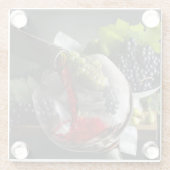 グラスコアスター – ブドウ&ワイン ガラスコースター (裏面)