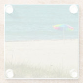 グラスコースター – サンディビーチ ガラスコースター (裏面)