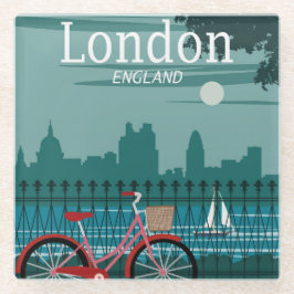 グラスコースター – London England UK ガラスコースター