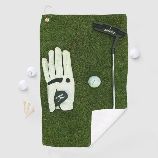 グラスゴルフグローブとボールのグラスゴルフタオル ゴルフタオル (インサイチュ)