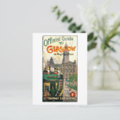 グラスゴーと近隣路面電車の路線 ポストカード (スタンド正面)