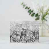 グラスゴーにおけるアイルランドの家庭統治の暴動， c.1880s ポストカード (スタンド正面)