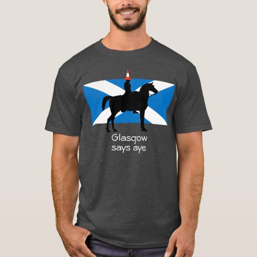 グラスゴーのスコットランドの独立Tシャツ Tシャツ (正面)