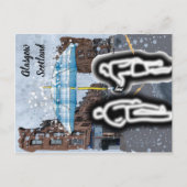 グラスゴーのスコットランドの雨はがき ポストカード (正面)