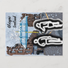 グラスゴーのスコットランドの雨はがき ポストカード