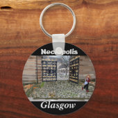 グラスゴーのネクロポリス，スコットランドのキーチェーン キーホルダー (正面)